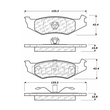 Disc Brake Pad Set CE 106.05120