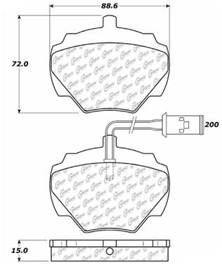 Disc Brake Pad Set CE 106.05180