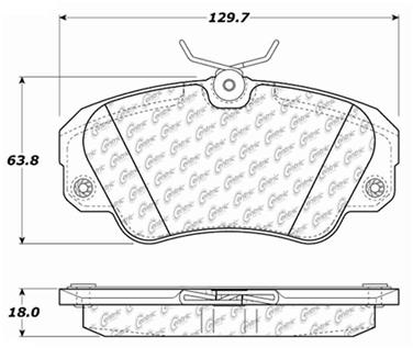 Disc Brake Pad Set CE 106.07200