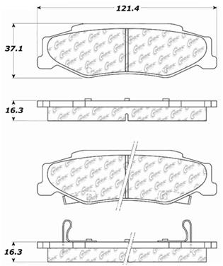 Disc Brake Pad Set CE 106.07320