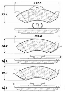 Disc Brake Pad Set CE 106.07460