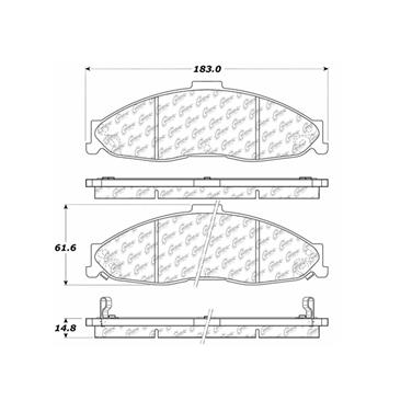 Disc Brake Pad Set CE 106.07490