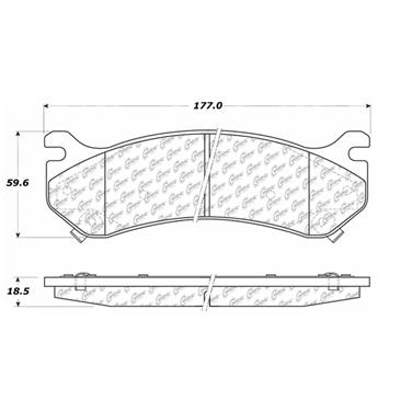 Disc Brake Pad Set CE 106.07850