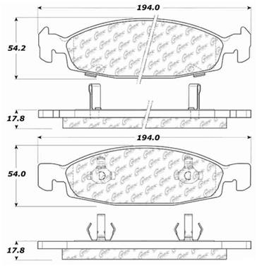 Disc Brake Pad Set CE 106.07900