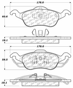 Disc Brake Pad Set CE 106.08160