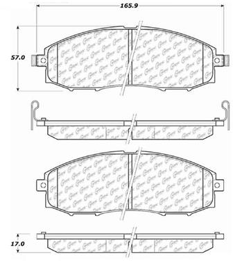 Disc Brake Pad Set CE 106.08300