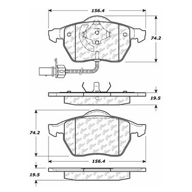 Disc Brake Pad Set CE 106.08400