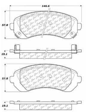 Disc Brake Pad Set CE 106.08440