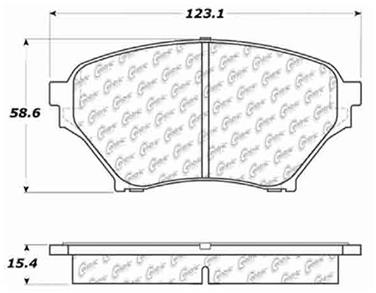 Disc Brake Pad Set CE 106.08900