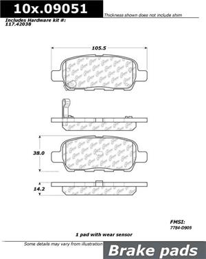 Disc Brake Pad Set CE 106.09051