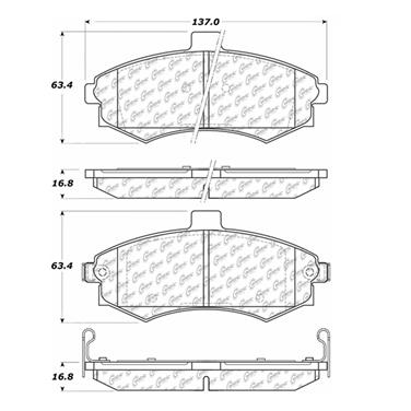 Disc Brake Pad Set CE 106.09410