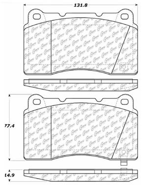 Disc Brake Pad Set CE 106.10010