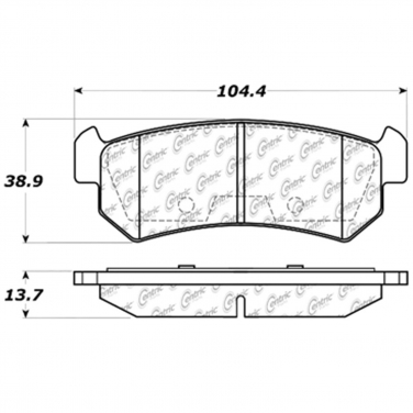 Disc Brake Pad CE 106.10360