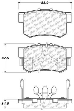 Disc Brake Pad Set CE 106.10860