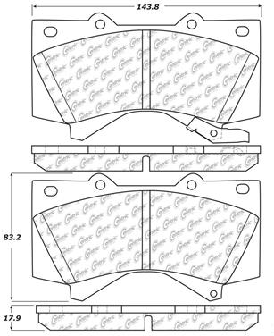 Disc Brake Pad Set CE 106.13030