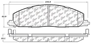 Disc Brake Pad Set CE 106.14000