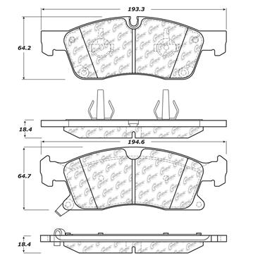 Disc Brake Pad Set CE 106.14550