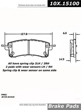 Disc Brake Pad Set CE 106.15100