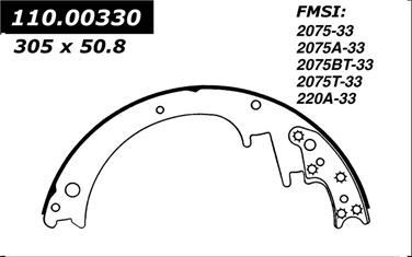 Drum Brake Shoe CE 111.00330