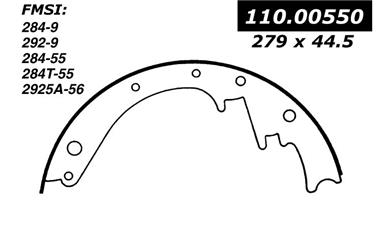 Drum Brake Shoe CE 111.00550