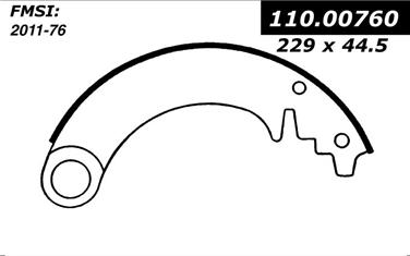 Drum Brake Shoe CE 111.00760