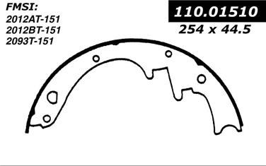 Drum Brake Shoe CE 111.01510