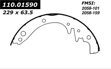 Drum Brake Shoe CE 111.01590