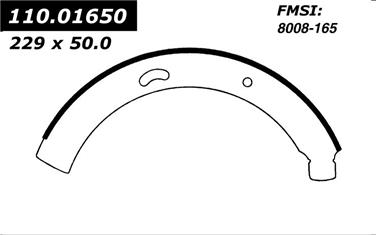 Drum Brake Shoe CE 111.01650