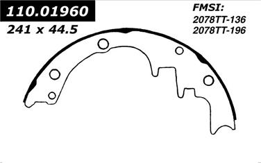 Drum Brake Shoe CE 111.01960