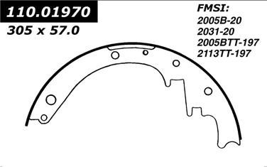 Drum Brake Shoe CE 111.01970