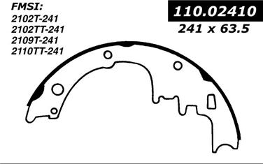 Drum Brake Shoe CE 111.02410