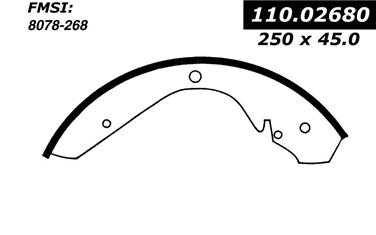 Drum Brake Shoe CE 111.02680