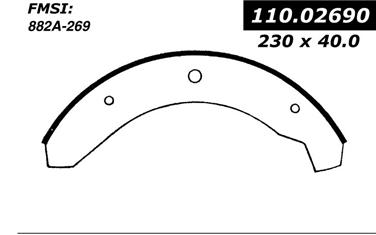 Drum Brake Shoe CE 111.02690