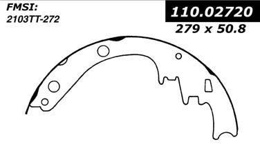 Drum Brake Shoe CE 111.02720