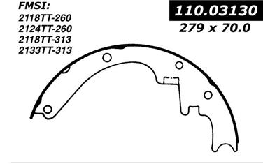 Drum Brake Shoe CE 111.03130