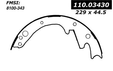 Drum Brake Shoe CE 111.03430