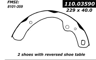 Drum Brake Shoe CE 111.03590