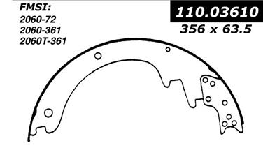 Drum Brake Shoe CE 111.03610