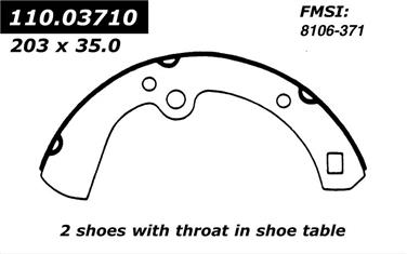 Drum Brake Shoe CE 111.03710