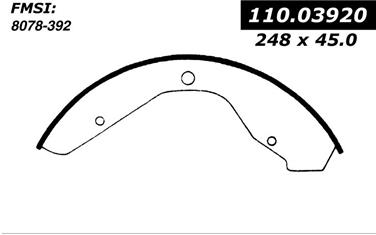 Drum Brake Shoe CE 111.03920