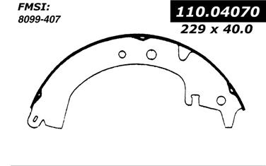 Drum Brake Shoe CE 111.04070