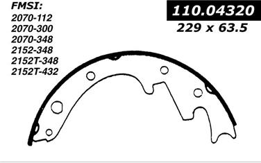 Drum Brake Shoe CE 111.04320