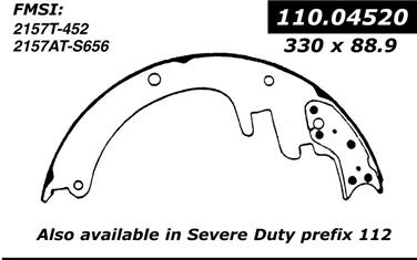 1999 GMC Savana 3500 Drum Brake Shoe CE 111.04520