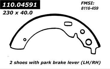 Drum Brake Shoe CE 111.04591