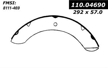 Drum Brake Shoe CE 111.04690