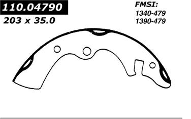 Drum Brake Shoe CE 111.04790