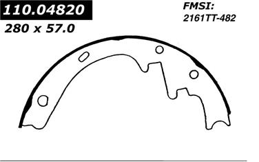 1997 Lincoln Town Car Drum Brake Shoe CE 111.04820