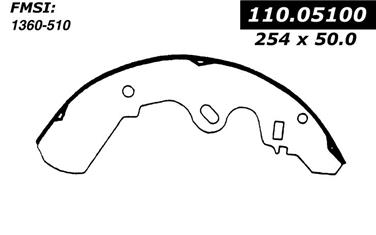 Drum Brake Shoe CE 111.05100