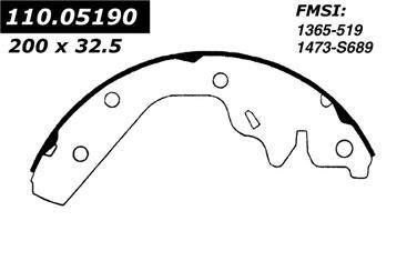 2000 Chrysler Neon Drum Brake Shoe CE 111.05190