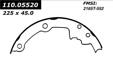 1991 Oldsmobile Cutlass Cruiser Drum Brake Shoe CE 111.05520